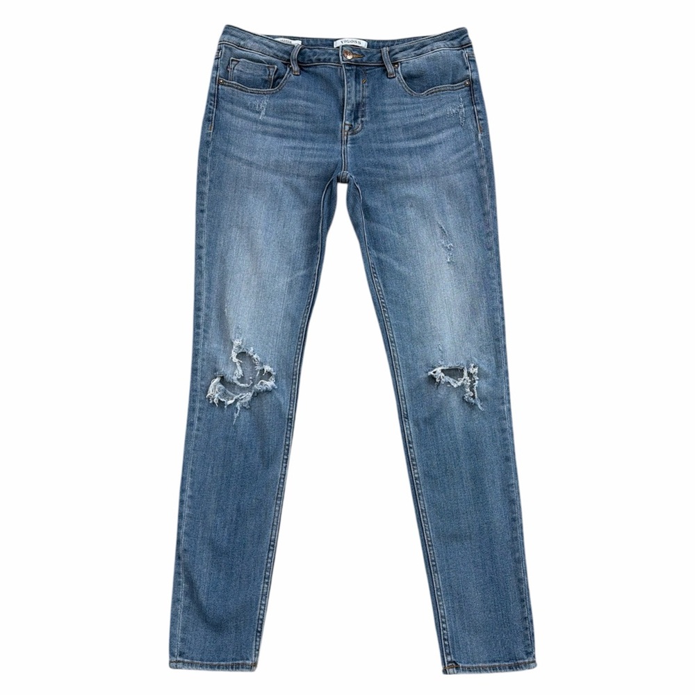Vigoss Jagger Skinny Distressed Stretch‎ Ankle Jeans Size 30
